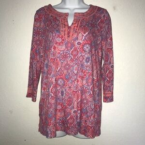 Talbots Stretch Cotton Tunic Top S